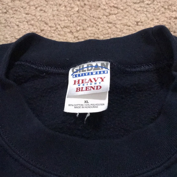 Christmas sweatshirt navy blue snowman XL - Picture 3 of 4